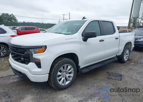 2023 Chevrolet Silverado 1500 4Wd Short Bed Custom из США, поврежденный, VIN 3GCPDBEK1PG264293